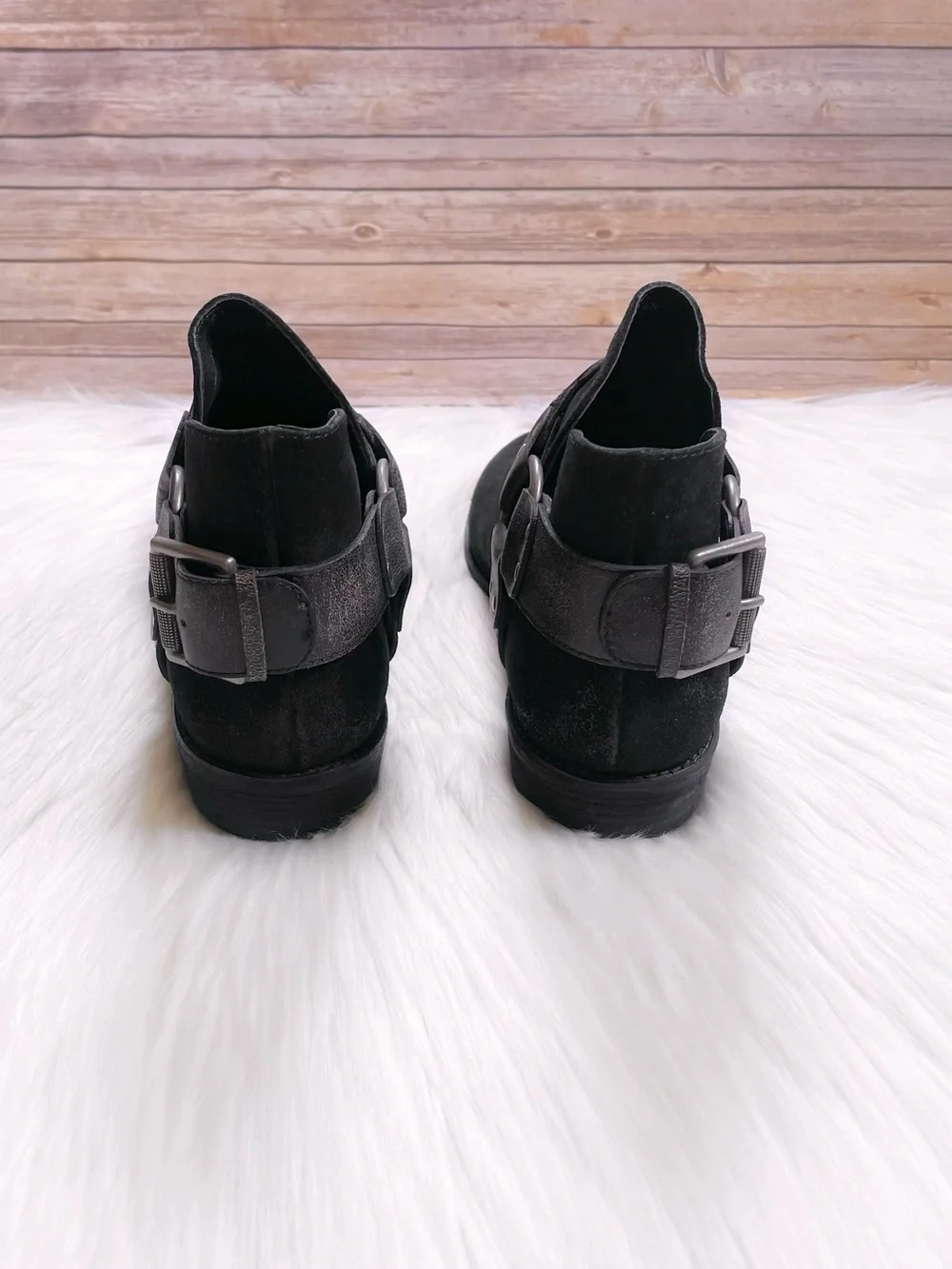 Free People Women’s Belle Harness Black Booties